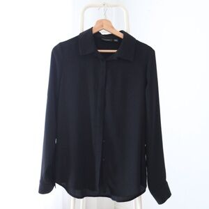 Halogen Relaxed Button-Down Blouse in size Small